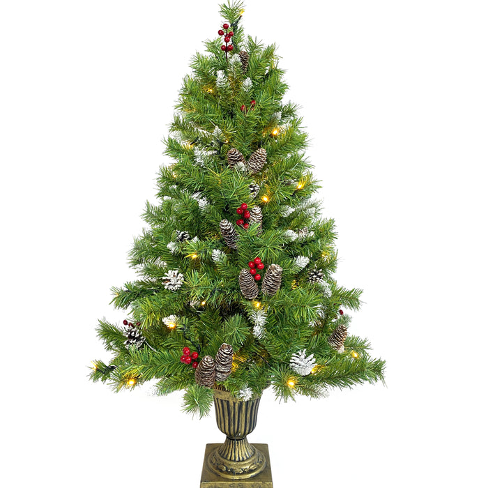 Pre-lit Christmas Tree with LED Lights - Green