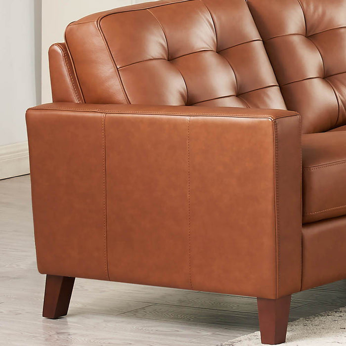 Aiden - Leather Loveseat