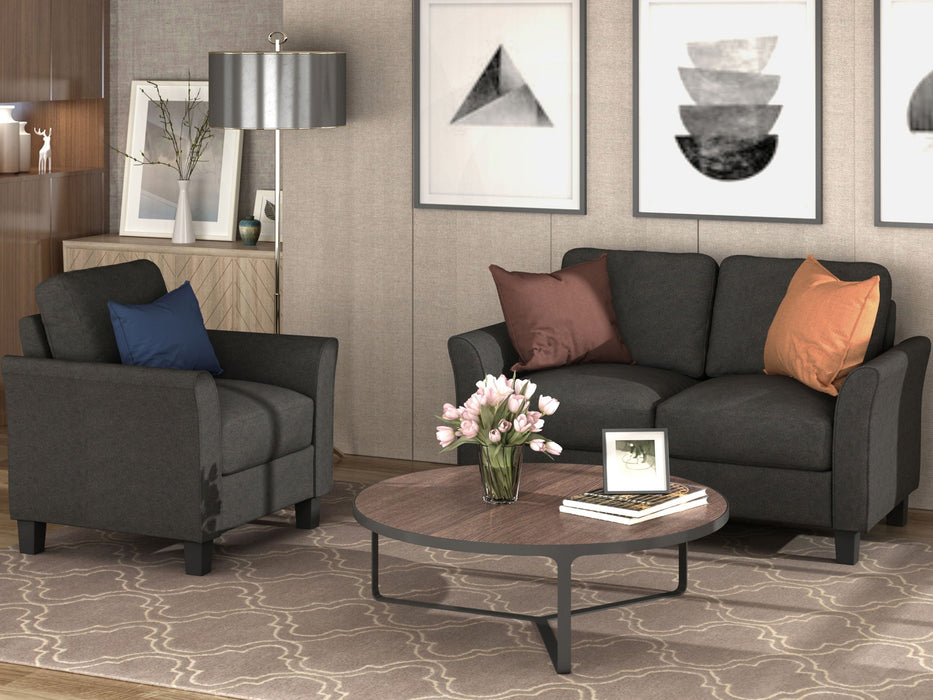 Living Room Furniture Armrest Single Sofa And Loveseat Sofa