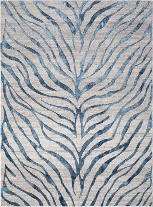 Elegance - GC_CNC6006 Blue 5' x 7' Area Rug