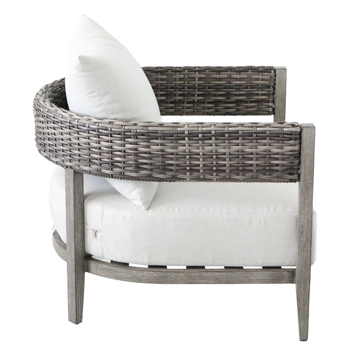 Wicker Club Chair (Set of 2) - Gray