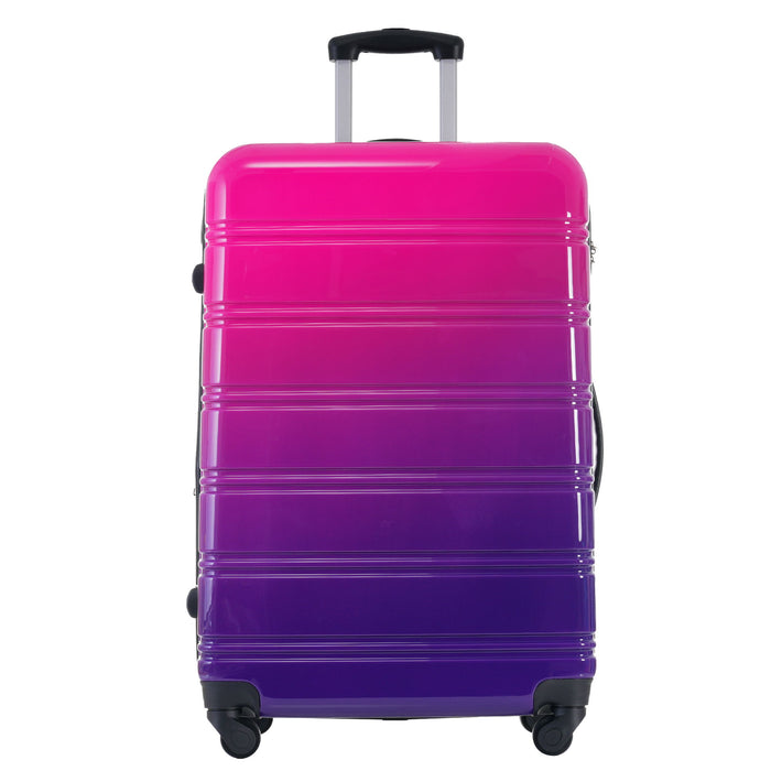 Hardshell Luggage Sets 3 Piece Gradient Color Expandable Suitcase With Spinner Wheels And Tsa Lock Lightweight 20" 24" 28" Available