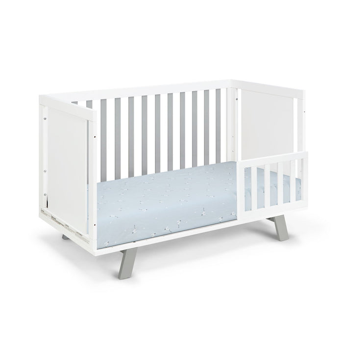 Livia - 3-in-1 Convertible Island Crib - White Frame