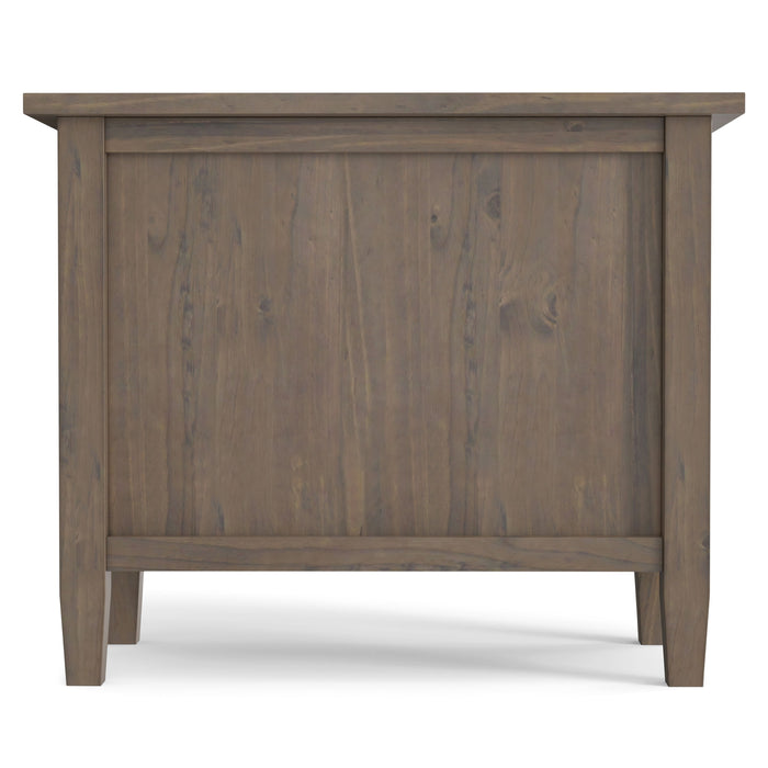 Ela - Narrow End Table - Smoky Brown