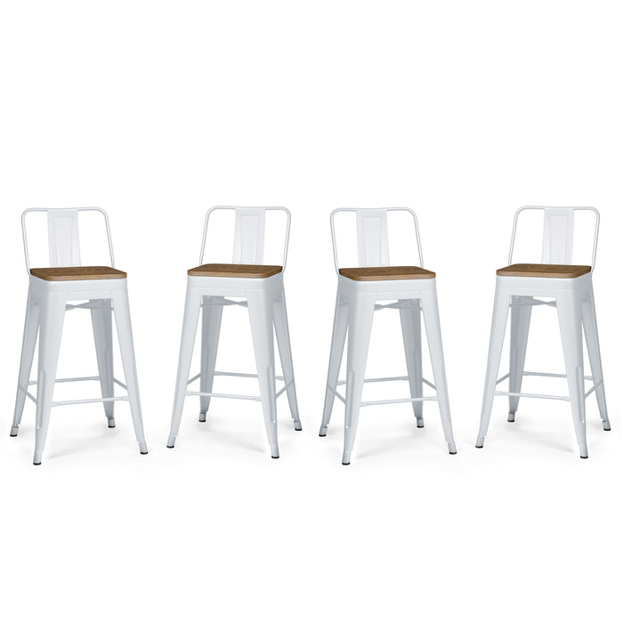 Rayne - 24" Metal / Wood Counter Height Stool