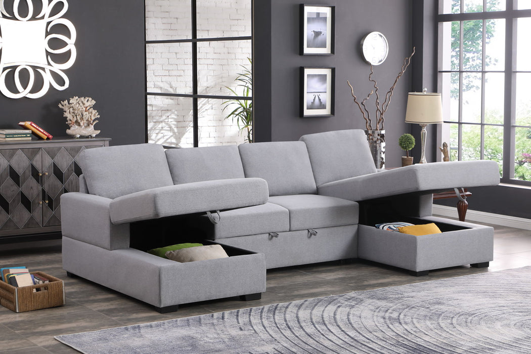 3 Piece Upholstered Sectional