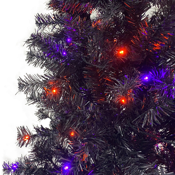 6FT Christmas Tree with LED Lights - Purple