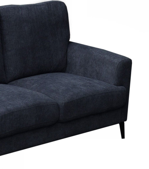 Jackson - Chenille Sofa With Black Metal Legs