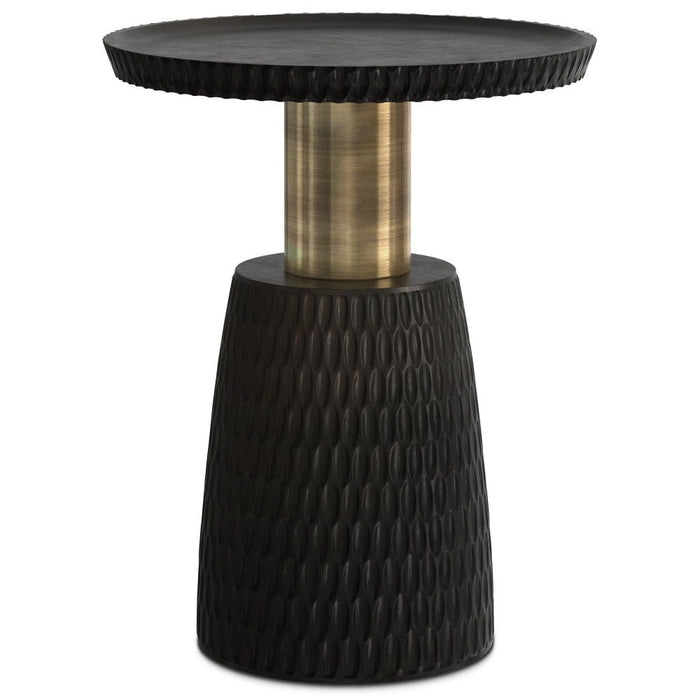 Breanna - Side Table - Black / Gold