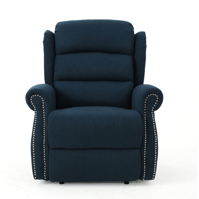 Power Recliner Chair - Navy Blue