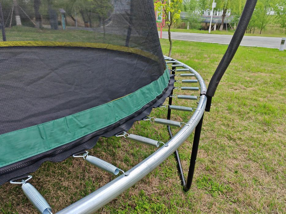 Recreational Trampolines With Enclosure For Kids And Adults With Patented Fiberglass Curved Poles