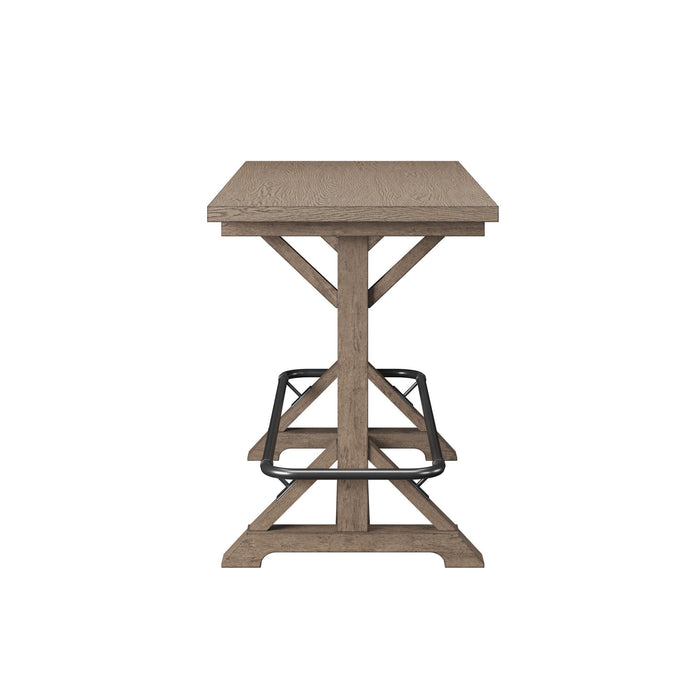 Benti - Bar Height Trestle Table - Brown