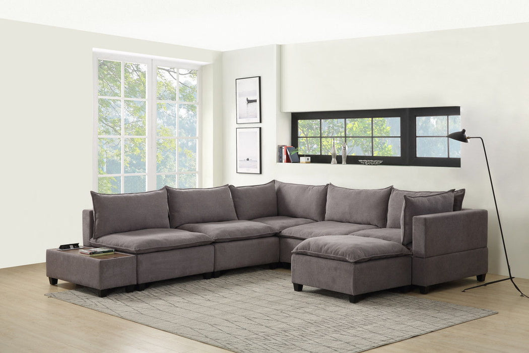 Madison - Modular Sectional Sofa Chaise With USB Storage Console Table