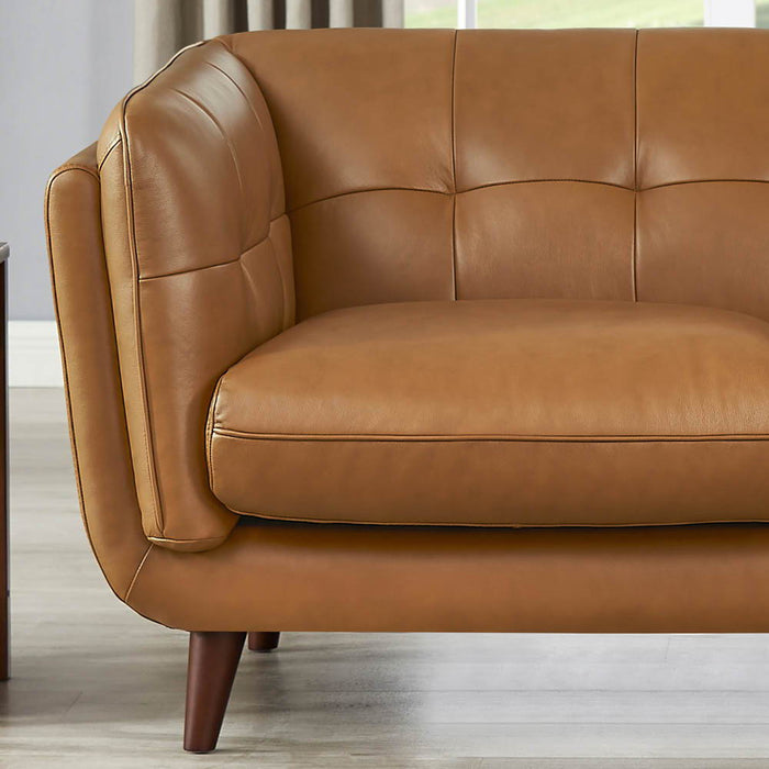 Solana - Waxy Pull-Up Leather Loveseat