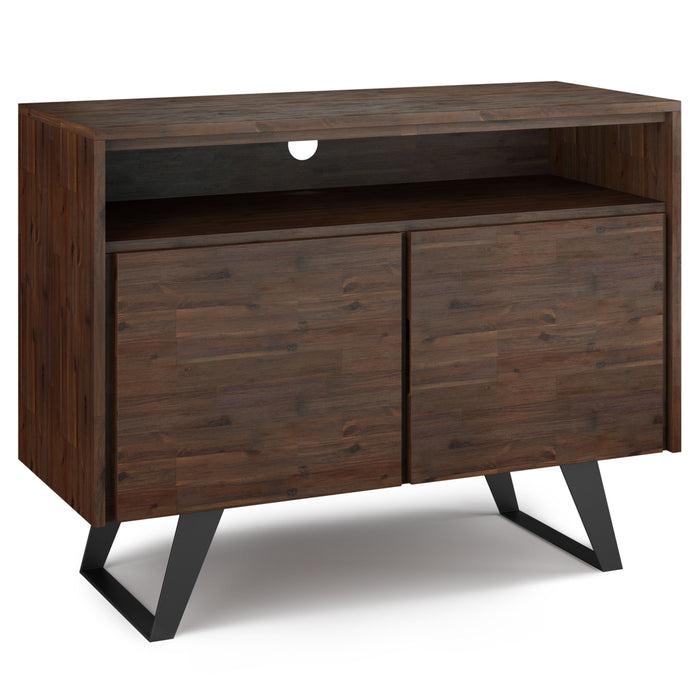 Lowry - 42" TV Media Stand - Distressed Charcoal Brown