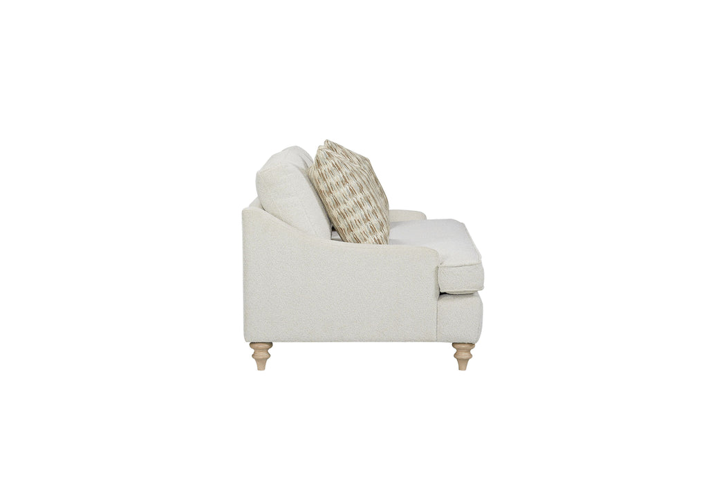 Loveseat Reversable Cushion With 2 Pillows - Off White