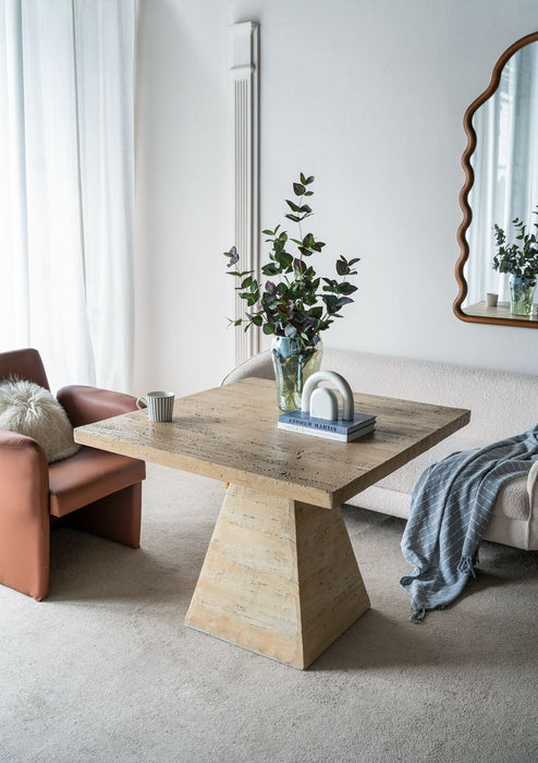 Square Dining Table With Pedestal Base