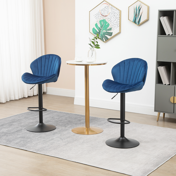 Bar Stools Set of 2 - Blue