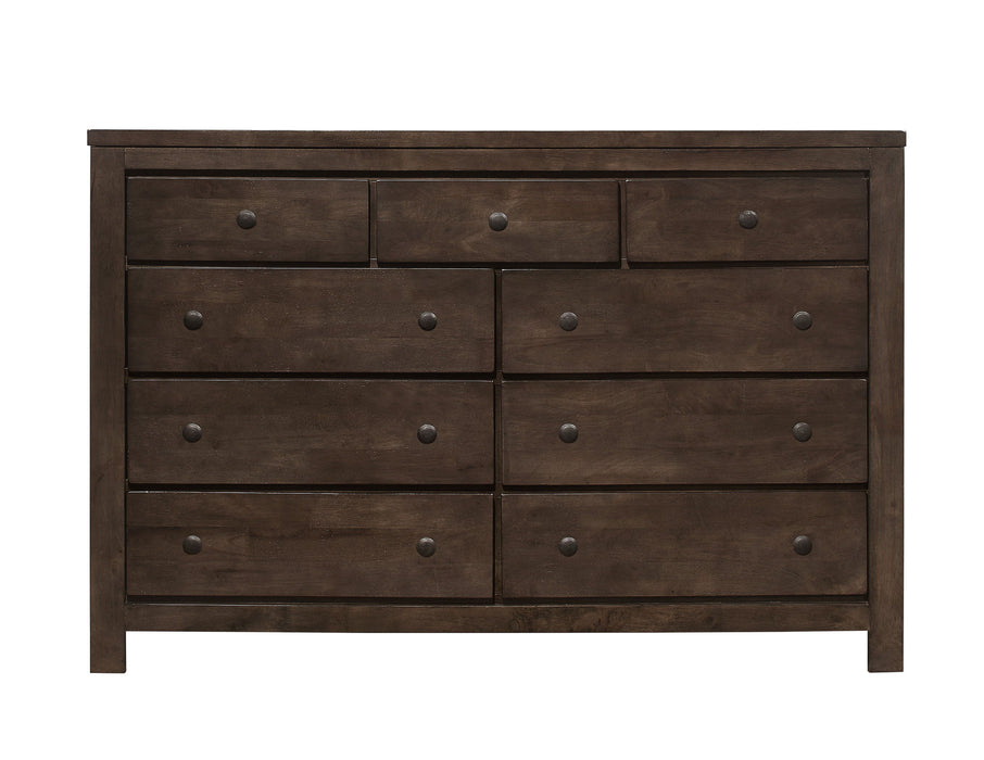 Verna - 9 Drawer Dresser - Brown