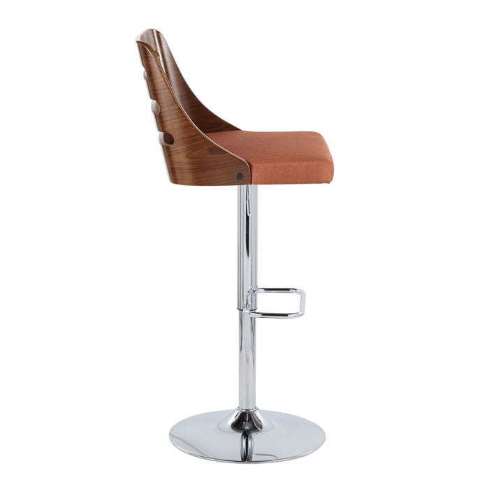 Trevi - Mid Century Modern Adjustable Barstool With Swivel