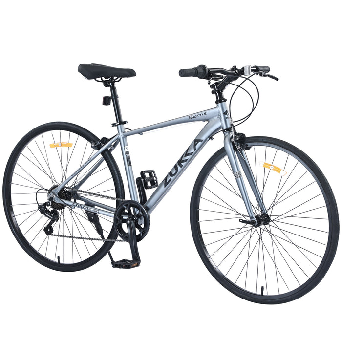 Shimano - 7 Speed Hybrid Bike Aluminum Alloy Frame C-Brake 700C Road Bike For Men Women's City Bicycle