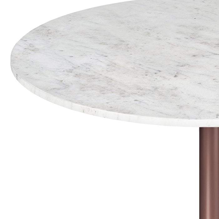 Osborne - Dining Table - White / Copper