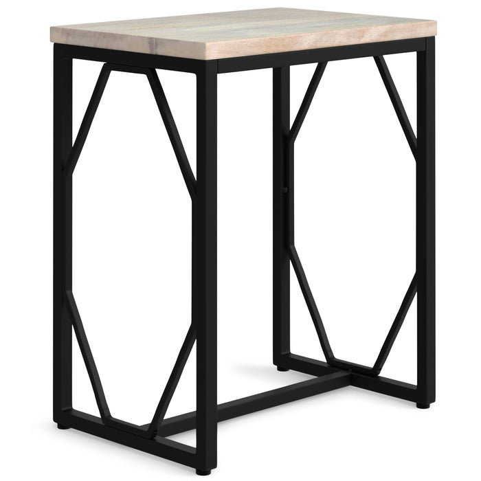 Selma - Metal and Wood Accent Table