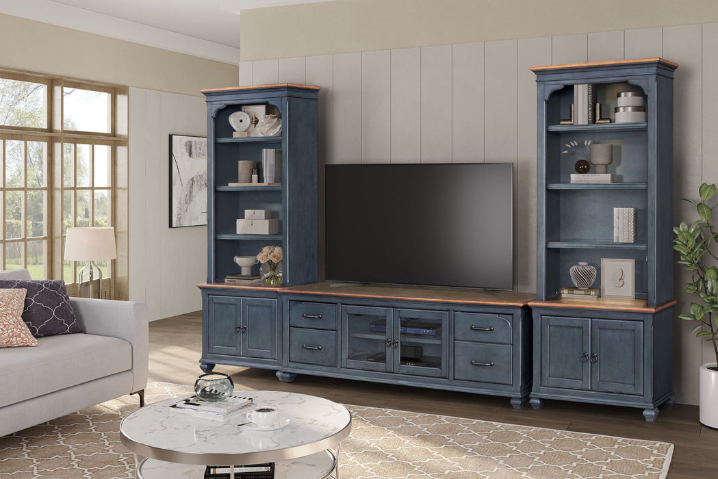 Americana - 84" TV Stand - Corduroy Blue