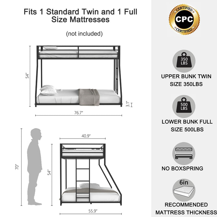 Adam - Metal Bunk Bed