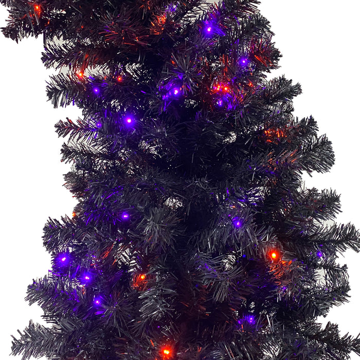 6FT Christmas Tree with LED Lights - Purple