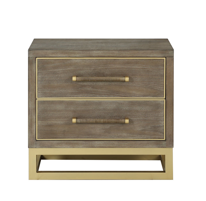 Bridgevine Home - Tango 2 Drawer Nightstand - Sandblasted Walnut Finish