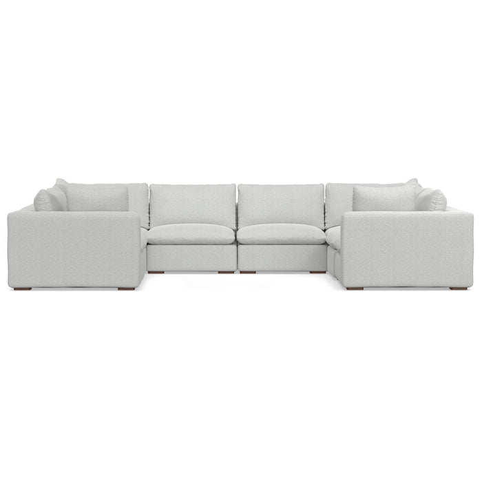 Jasmine - U-Shaped Sectional Sofa - Cloud Gray