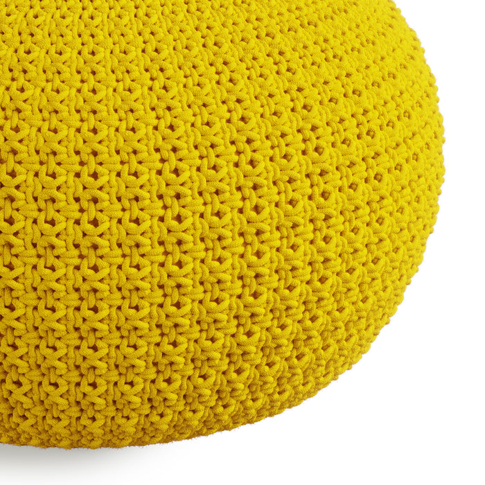 Sonata - Round Knitted Outdoor / Indoor Pouf