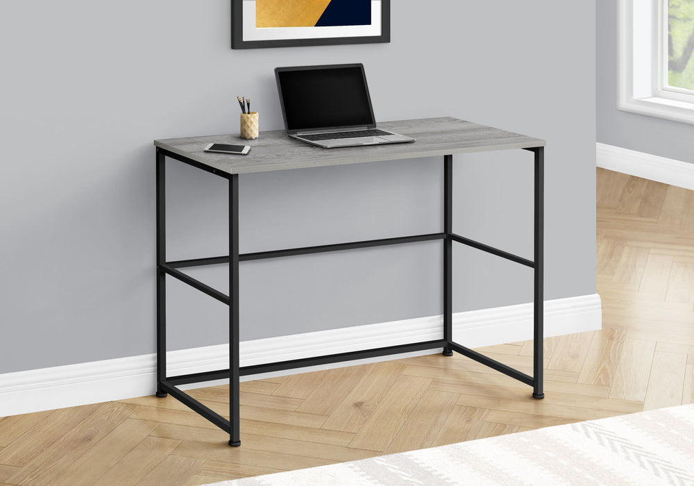 Computer Desk, Home Office, Laptop, Left, Right Set-Up, Storage Drawers, Work, Contemporary Modern - Gray