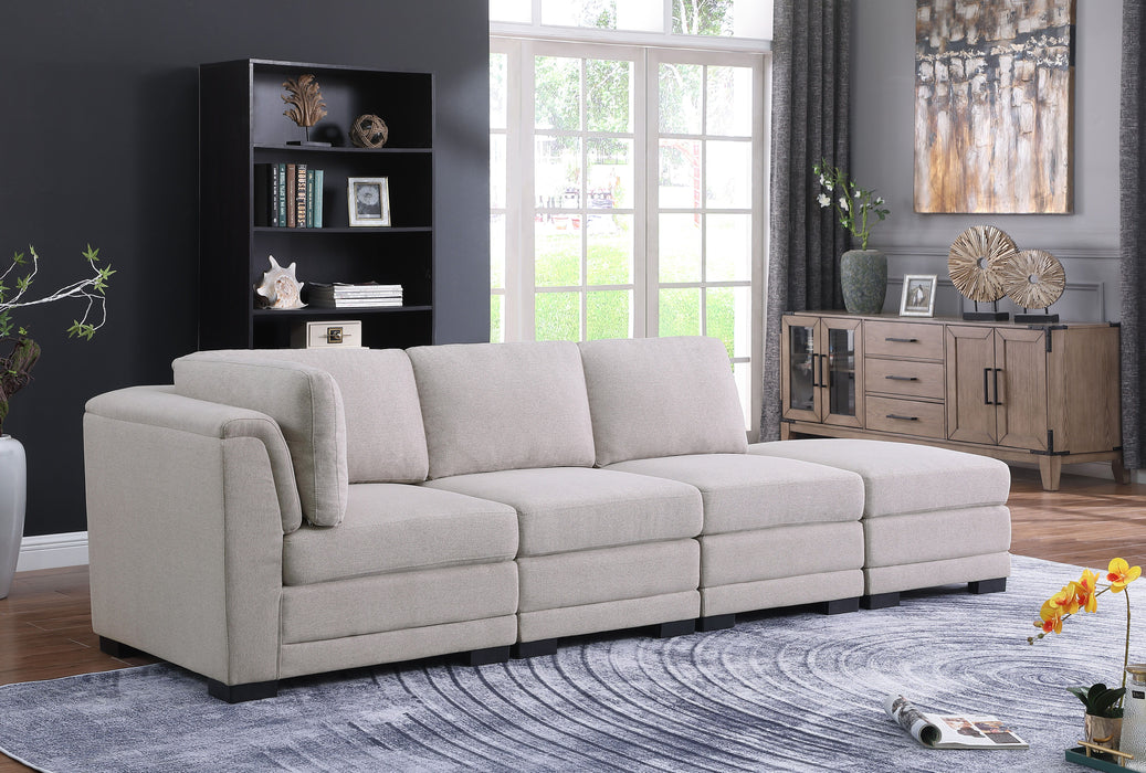 Kristin - Linen Fabric Reversible Sofa