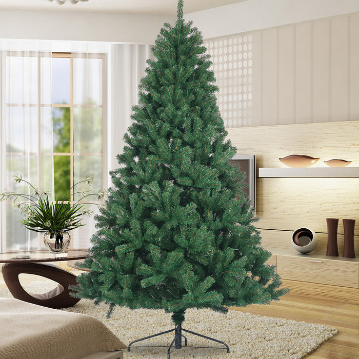 7.5ft Christmas Tree with Foldable Metal Stand - Green