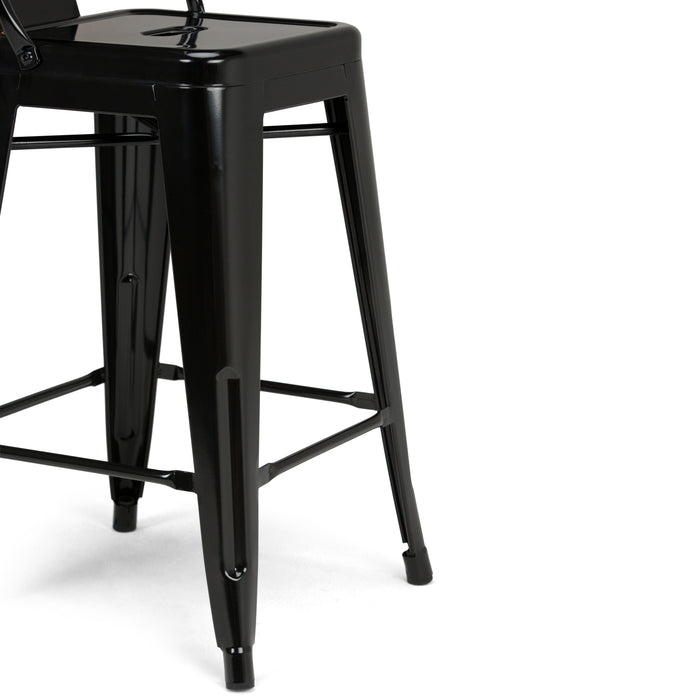 Rayne - 24" Metal Counter Height Stool (Set of 2)