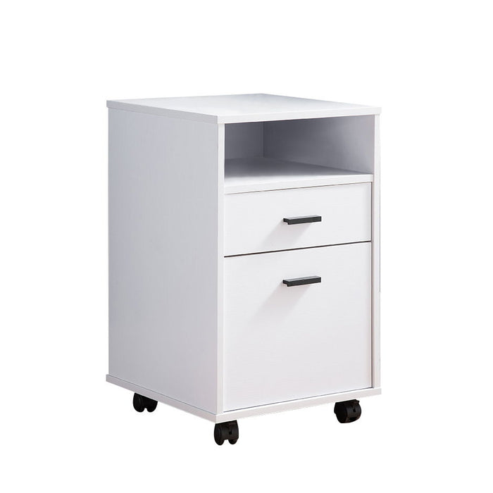 Mobile File Cabinet, Home/Work Cabinet With Two Drawers