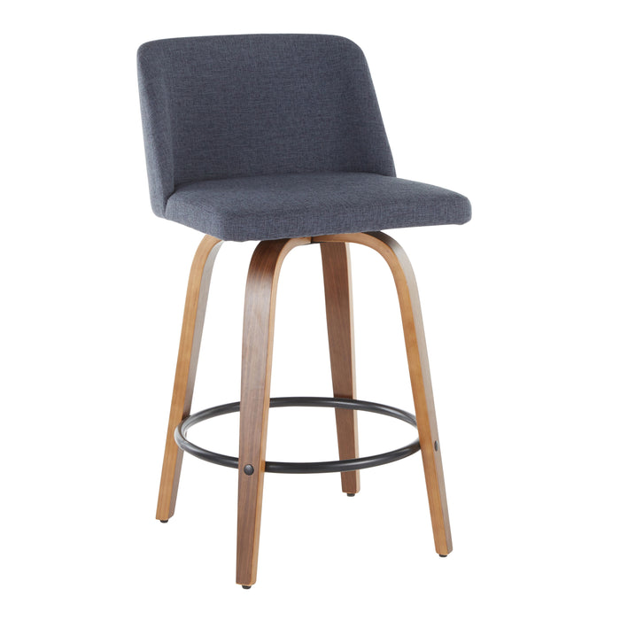 Toriano - Mid Century Modern, Counter Stool (Set of 2)