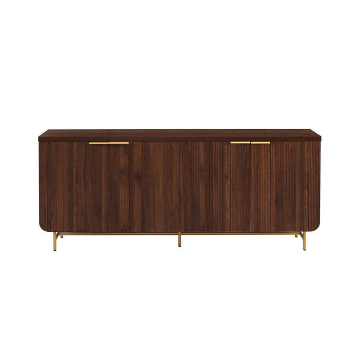 Modern Fluted Door Minimalist Storage Sideboard