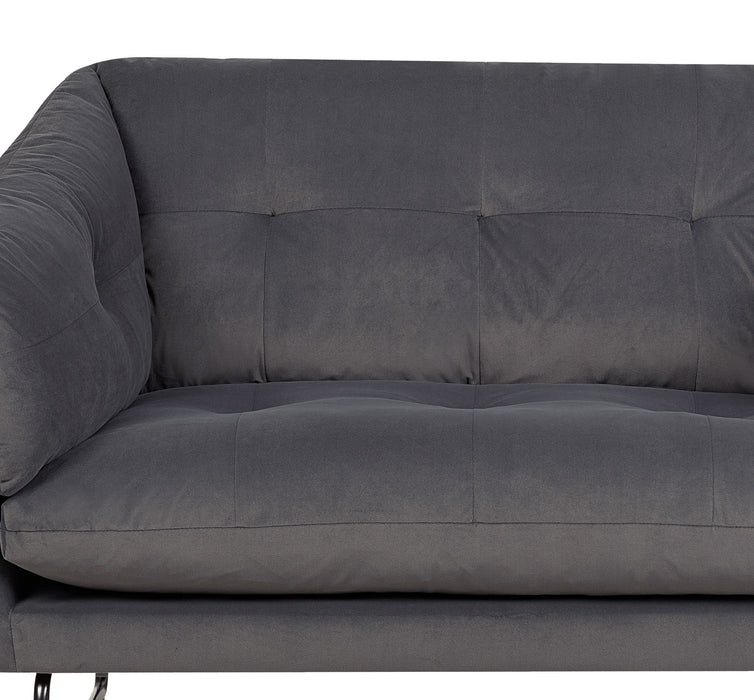 Karla - Velvet Contemporary Loveseat