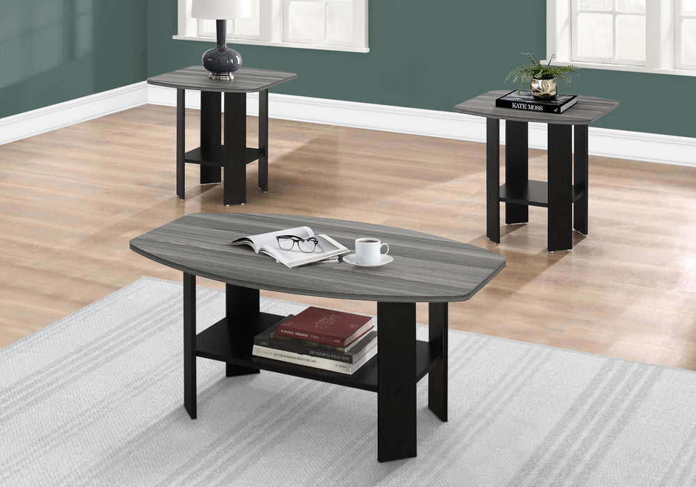 Table Set, Coffee, End, Side, Accent For Living Room, Transitional (Set of 3) - Black