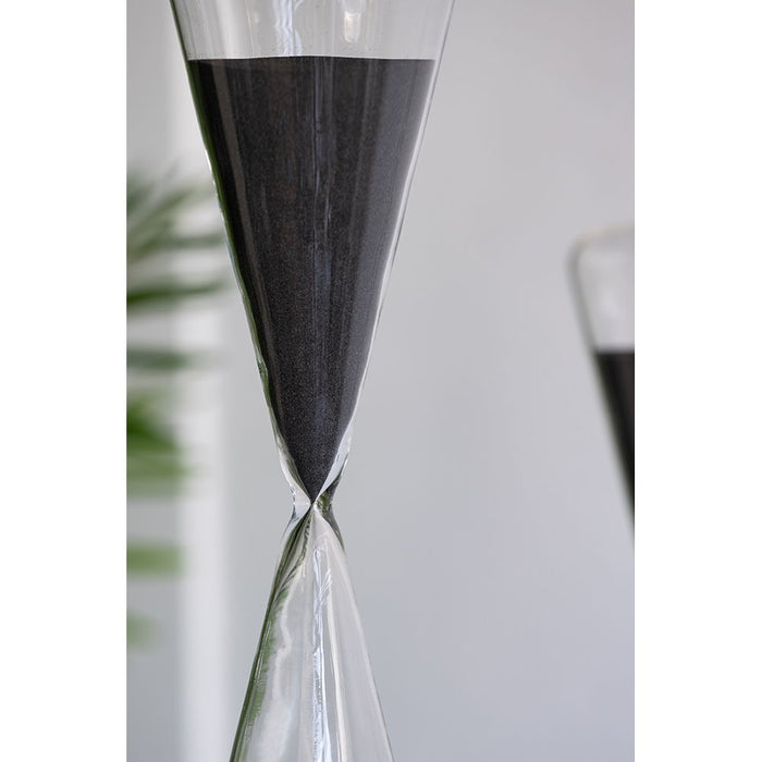 Triangular Shape Hourglass, 120 Minutes - Black Sand