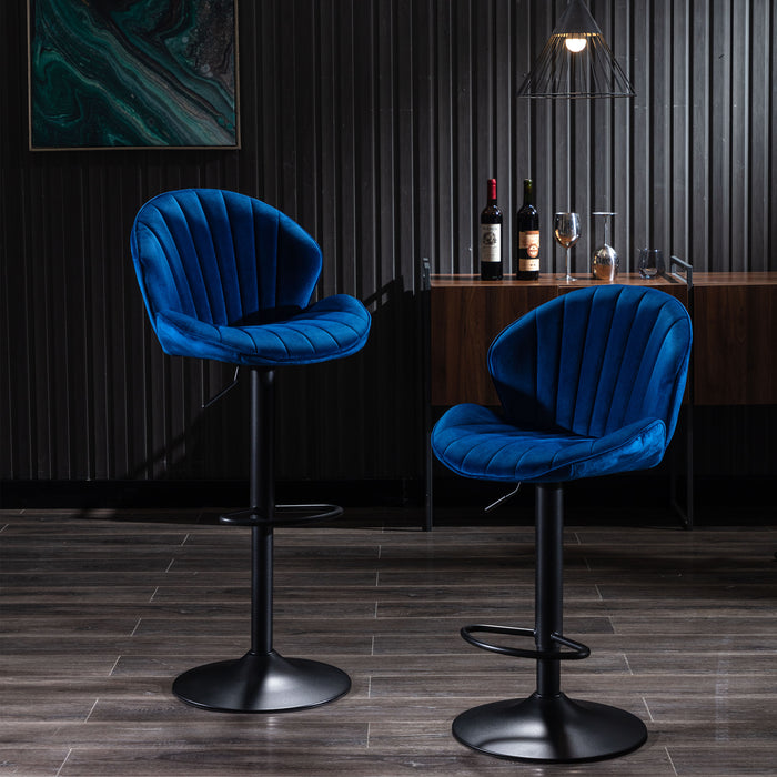 Bar Stools Set of 2 - Blue