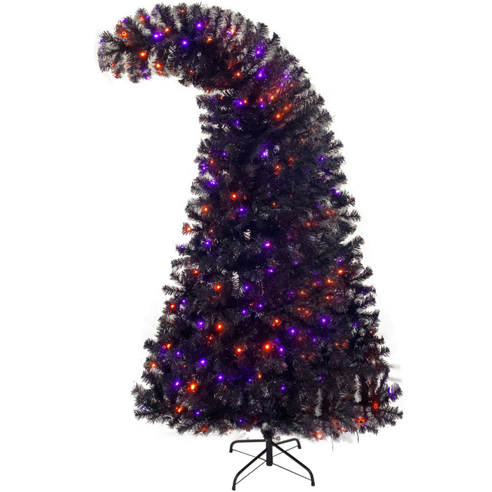 6FT Christmas Tree with LED Lights - Purple