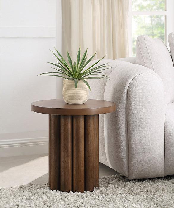 Loanna - Wooden Color End Table - Brown