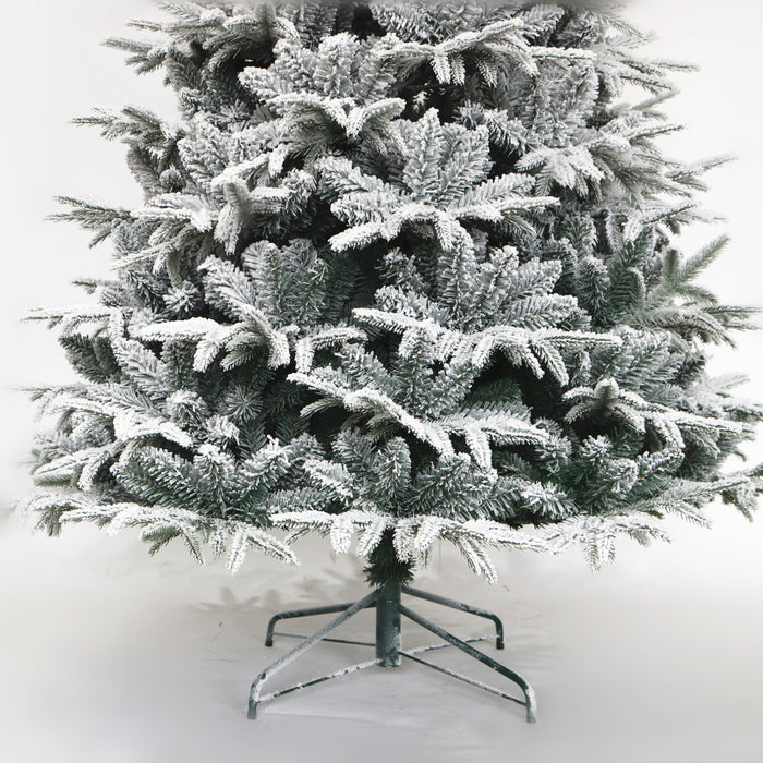 7ft Snow Flocked Christmas Tree - White