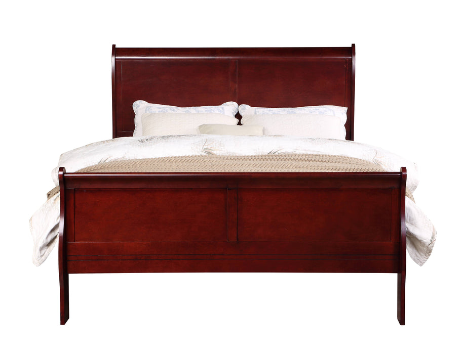 Louis Philippe - Sleigh Style Bed