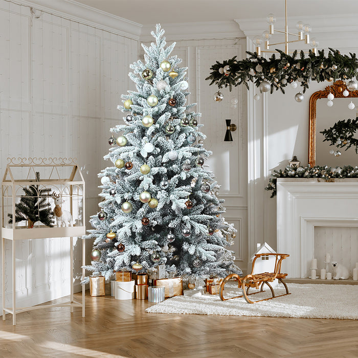 6ft PE/PVC Christmas Tree - White