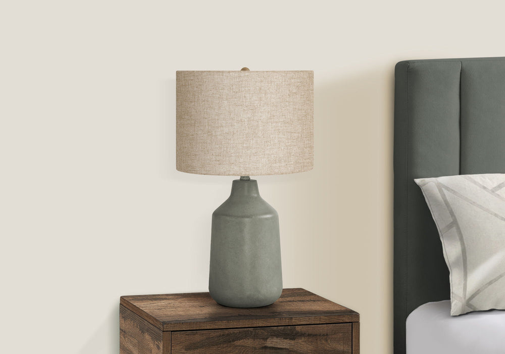 Lighting, Table Lamp, Concrete, Contemporary